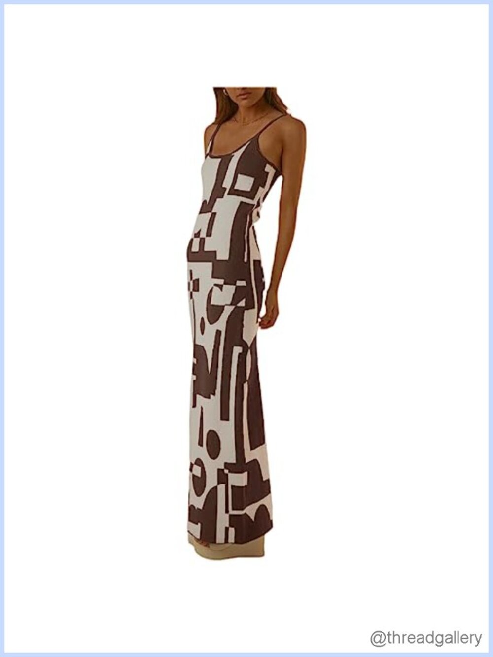Sexy Knit Bodycon Maxi Dress Sleeveless Cut Out Backless Y2K Summer Club